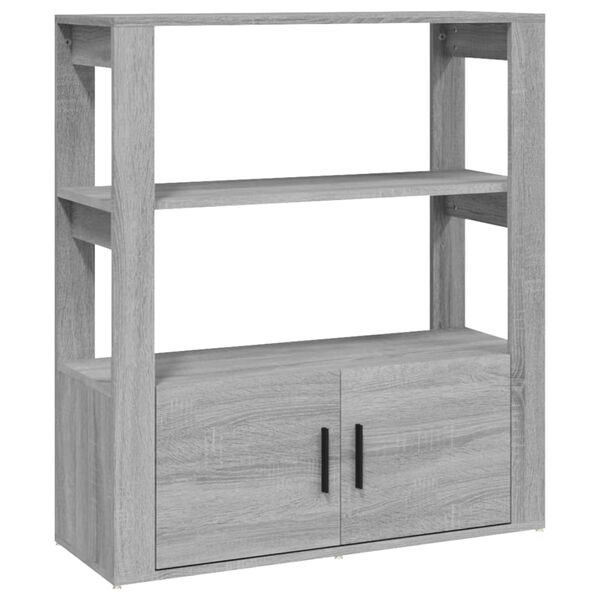 vidaXL Buffet Sonoma gris 80x30x90 cm Bois d'ing&eacute;nierie