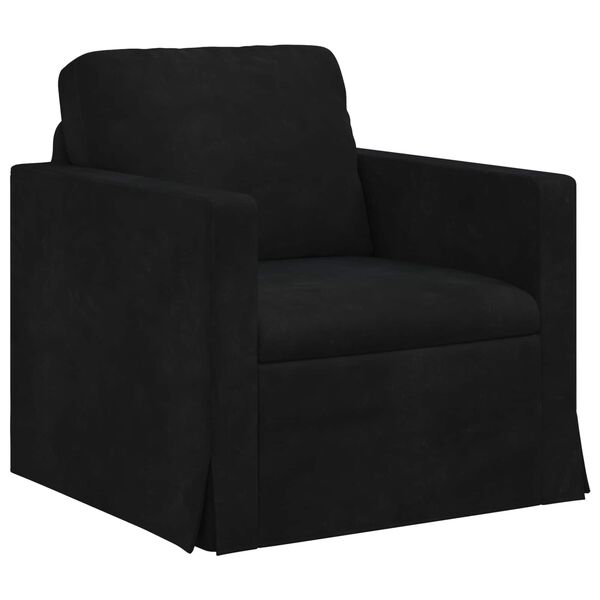 vidaXL Ensemble de Canap&eacute;s 2 pcs Noir 228 x 78 x 80 cm Velours
