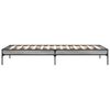 vidaXL Cadre de lit sans matelas sonoma gris 100x200 cm