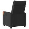 vidaXL Fauteuil inclinable Noir Tissu