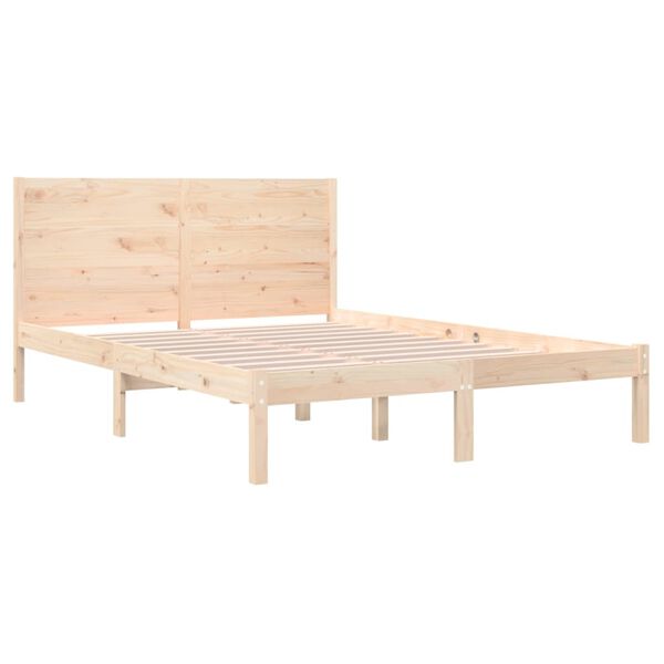 vidaXL Cadre de lit sans matelas 160x200 cm bois massif de pin