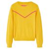 Pull-over tricot&eacute; pour enfants ocre fonc&eacute; 104