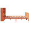 vidaXL Lit biblioth&egrave;que sans matelas cire marron 140x190 cm pin massif