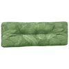 vidaXL Coussins de palette lot de 2 motif de feuilles tissu
