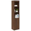 vidaXL Buffet haut ch&ecirc;ne marron 37,5x35x180 cm bois d'ing&eacute;nierie