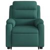 vidaXL Fauteuil inclinable &eacute;lectrique vert fonc&eacute; tissu