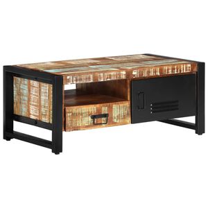 vidaXL Table basse 100x50x41 cm Bois de r&eacute;cup&eacute;ration massif