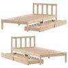 vidaXL Cadre de lit sans matelas 90x190 cm bois de pin massif