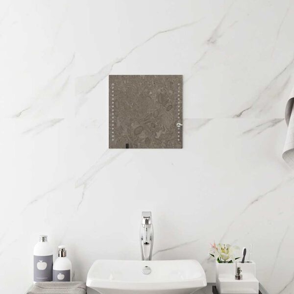 vidaXL Miroir de salle de bain &agrave; LED 30x30 cm