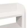 vidaXL Cadre de lit et t&ecirc;te de lit blanc 140x190 cm bois de pin massif