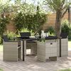 vidaXL Ensemble de salle &agrave; manger pour jardin 5 pcs Gris clair