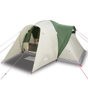 vidaXL Tente familiale &agrave; d&ocirc;me 6 personnes vert imperm&eacute;able