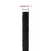 vidaXL Corde de bateau Noir complet 18 mm 25 m Polypropyl&egrave;ne