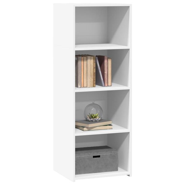 vidaXL Buffet haut blanc 45x41x124 cm bois d'ing&eacute;nierie