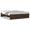 vidaXL Cadre de lit sans matelas ch&ecirc;ne marron 180x200 cm