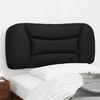 vidaXL Coussin de t&ecirc;te de lit Hvar noir 80 cm similicuir
