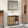vidaXL Ensemble de mobilier de salle de bain 2 pcs Ch&ecirc;ne artisanal