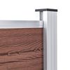 vidaXL Clôture de jardin WPC 526x106 cm Marron