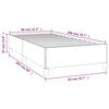 vidaXL Cadre de lit sans matelas taupe 80x200 cm tissu