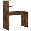 vidaXL Bureau 2 pcs Ch&ecirc;ne fum&eacute;