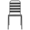 vidaXL Ensemble de chaises de jardin empilables 5 pcs anthracite