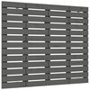 vidaXL T&ecirc;te de lit murale Gris 106x3x91,5 cm Bois massif de pin