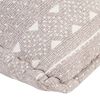 vidaXL Canap&eacute; pouf Marron clair Tissu Patchwork