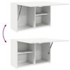 vidaXL Armoire murale de bain blanc 60x25x40 cm bois d'ing&eacute;nierie
