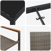 vidaXL Ensemble de salle &agrave; manger pour jardin 5 pcs Gris polyrotin