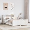 vidaXL Cadre de lit sans matelas blanc 160x200 cm bois de pin massif