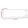 vidaXL &Eacute;tag&egrave;res murales cubiques 2 pcs Sonoma gris 80x15x26,5 cm