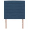vidaXL T&ecirc;te de lit avec t&ecirc;te de lit Bleu 80 cm Cuir synth&eacute;tique