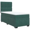 vidaXL Sommier &agrave; lattes de lit avec matelas Vert fonc&eacute; 90x190 cm