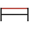 vidaXL Cadre de banc de travail Métal 120x57x79 cm Noir et rouge
