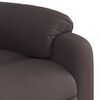vidaXL Fauteuil inclinable marron fonc&eacute; tissu