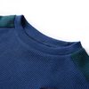 Sweatshirt gaufr&eacute; pour enfants bleu marine 140