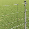 vidaXL Cl&ocirc;ture de prairie Argent&eacute; 25 x 0,8 m Acier galvanis&eacute;