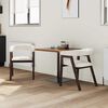 vidaXL Chaises de salle &agrave; manger 2 pcs Marron Clair 54 x 57 x 73 cm