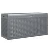ProGarden Bo&icirc;te de rangement de jardin avec poign&eacute;e 300 L Gris