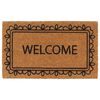 vidaXL Tapis de porte naturel 45x75 cm fibre de coco touffet&eacute;