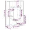 vidaXL Biblioth&egrave;que Blanc 63x20x90 cm Bois d'ing&eacute;nierie