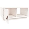 vidaXL Table basse Blanc 80x50x35,5 cm Bois massif de pin