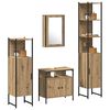 vidaXL Ensemble de mobilier de salle de bain 4 pcs ch&ecirc;ne artisanal