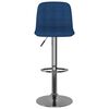 vidaXL Tabourets de bar lot de 2 bleu tissu