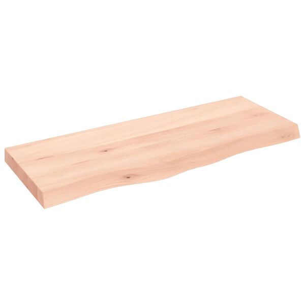 vidaXL &Eacute;tag&egrave;re murale 100x40x(2-6) cm bois de ch&ecirc;ne massif non trait&eacute;
