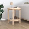 vidaXL Table basse &Oslash; 55x60 cm Bois massif de pin