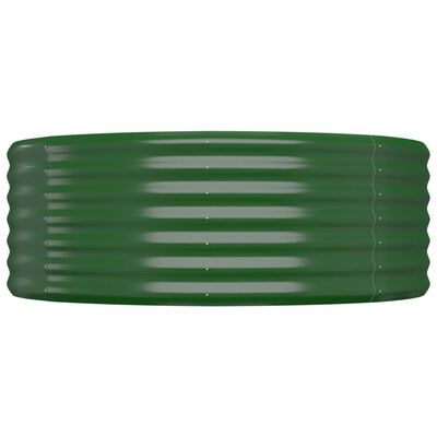 vidaXL Lit surélevé de jardin Acier enduit de poudre 175x100x36cm Vert