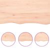 vidaXL &Eacute;tag&egrave;re murale 180x40x(2-6) cm bois de ch&ecirc;ne massif non trait&eacute;