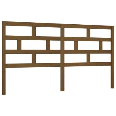 vidaXL Tête de lit Marron miel 206x4x100 cm Bois massif de pin