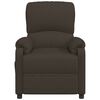vidaXL Fauteuil de massage Marron fonc&eacute; Tissu